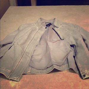 White leather jacket